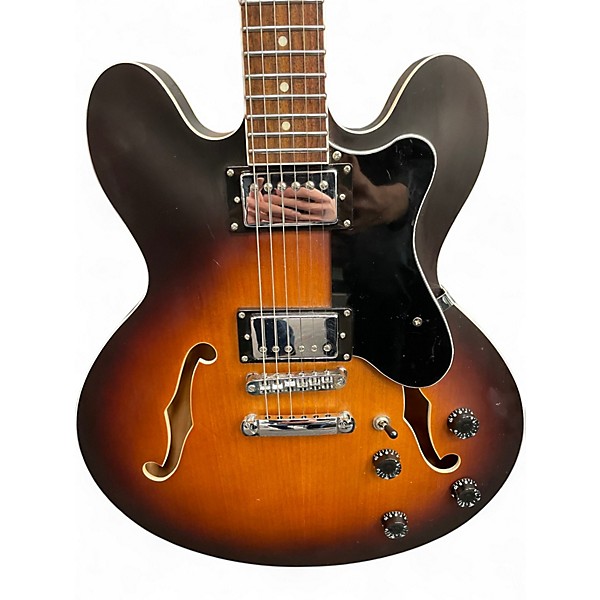 Used Eart E-335 Tobacco Burst Hollow Body Electric Guitar