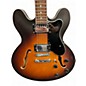 Used Eart E-335 Tobacco Burst Hollow Body Electric Guitar
