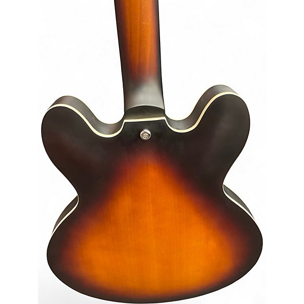 Used Eart E-335 Tobacco Burst Hollow Body Electric Guitar