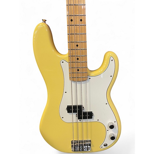 Used Fender 75th Anniversary Commemorative American Precision Bass Yellow Electric Bass Guitar