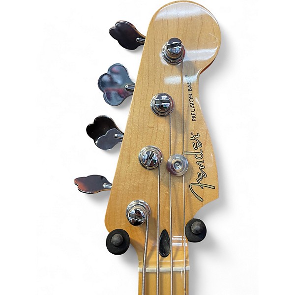 Used Fender 75th Anniversary Commemorative American Precision Bass Yellow Electric Bass Guitar