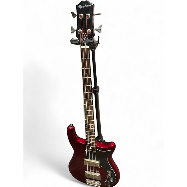 Used Epiphone NEWPORT Cherry Electric Bass Guitar