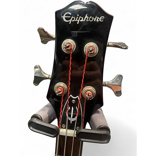 Used Epiphone NEWPORT Cherry Electric Bass Guitar