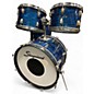 Vintage 1960s Slingerland 4 Piece 4-PIECE DRUM SET Blue Onyx Drum Kit thumbnail
