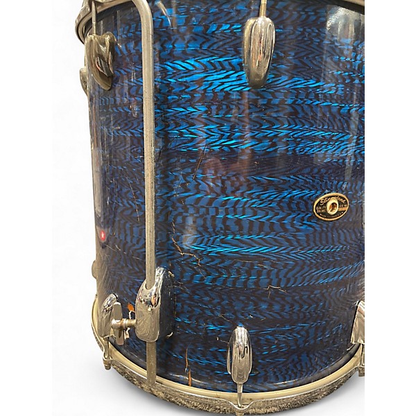 Vintage 1960s Slingerland 4 Piece 4-PIECE DRUM SET Blue Onyx Drum Kit