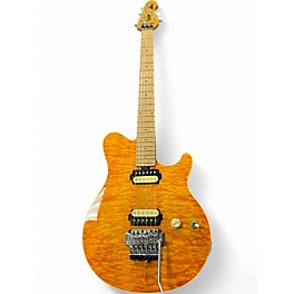 Used Sterling by Music Man AX40 QUILTED GOLD Solid Body Electric Guitar