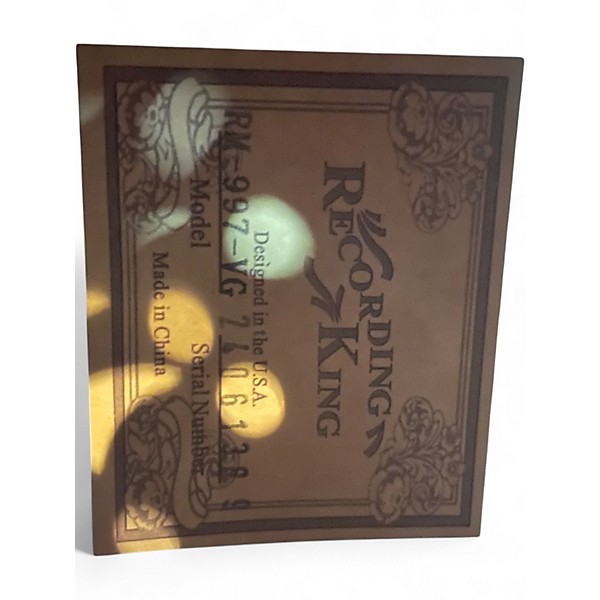 Used Recording King rm-997-vg Green Acoustic Guitar