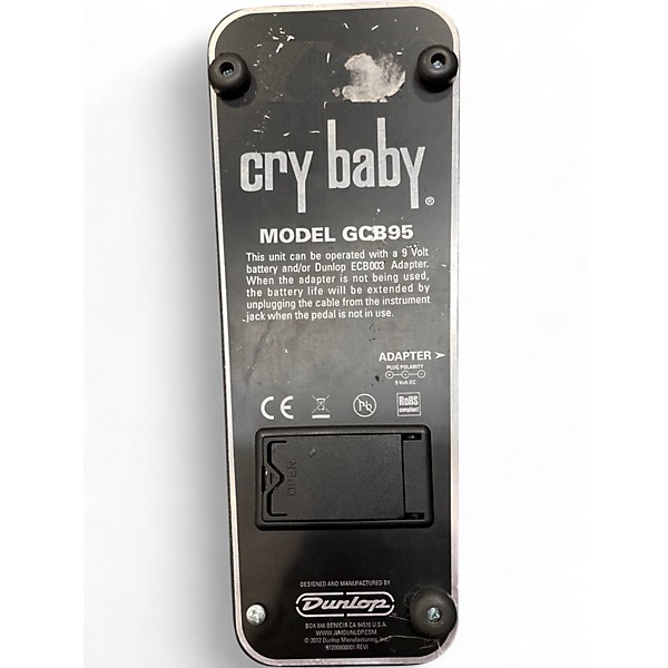 Used Dunlop GCB95 Original Crybaby Wah Effect Pedal