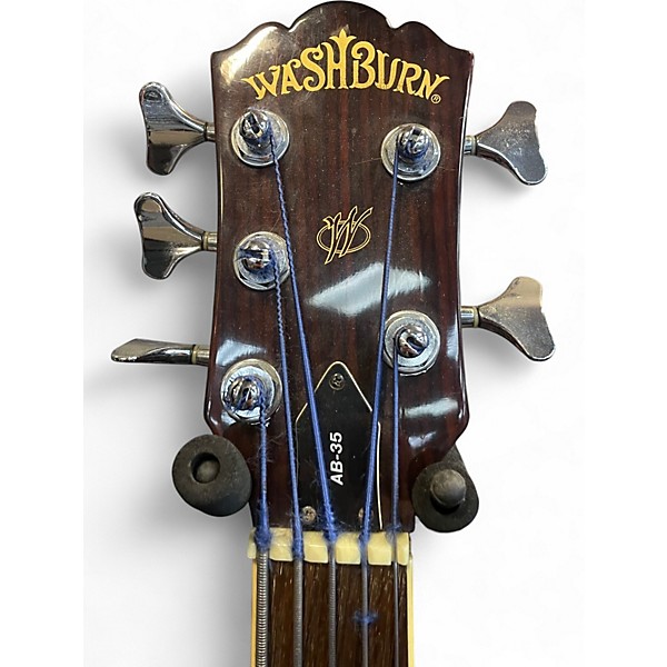 Used Washburn AB-35FL Natural Acoustic Bass Guitar