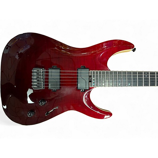 Used Schecter Guitar Research C1 SLS ELITE BLOOD RED Solid Body Electric Guitar