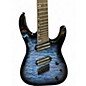 Used Jackson SLATX7Q TRANS BLUE BURST Solid Body Electric Guitar