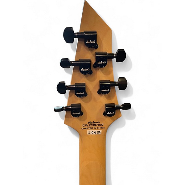 Used Jackson JS22-7 Dinky 7 String Black Solid Body Electric Guitar