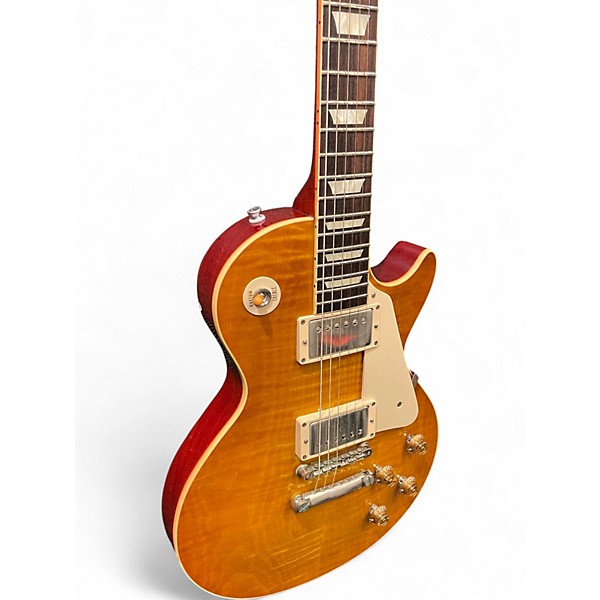 Used Gibson Custom Shop 1959 R9 Reissue Les Paul Lemon Burst Solid Body Electric Guitar