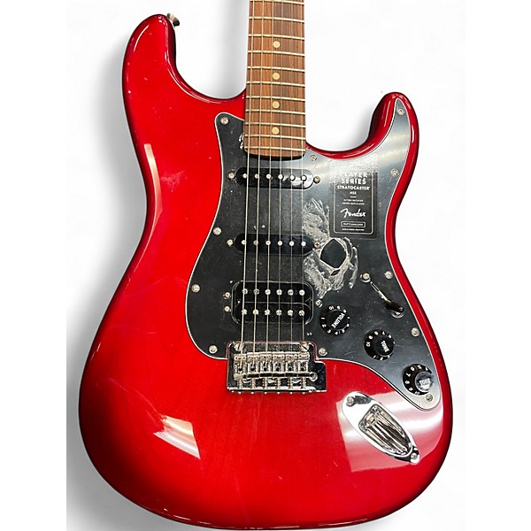 Used Fender PLAYER SERIES STRATOCASTER Chrome Red Solid Body Electric Guitar