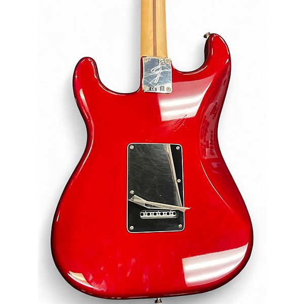 Used Fender PLAYER SERIES STRATOCASTER Chrome Red Solid Body Electric Guitar