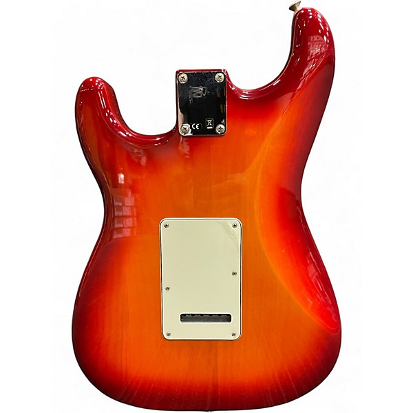 Used Fender Standard Stratocaster HSS Plus Top Aged Cherry Burst Solid Body Electric Guitar