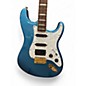 Used 2024 Squier GOLD EDITION 40TH HSS STRAT EMG PICKUPS Blue Solid Body Electric Guitar