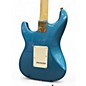 Used 2024 Squier GOLD EDITION 40TH HSS STRAT EMG PICKUPS Blue Solid Body Electric Guitar
