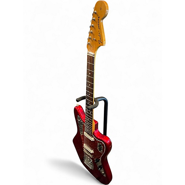 Used Fender Jaguar Candy Apple Red Solid Body Electric Guitar