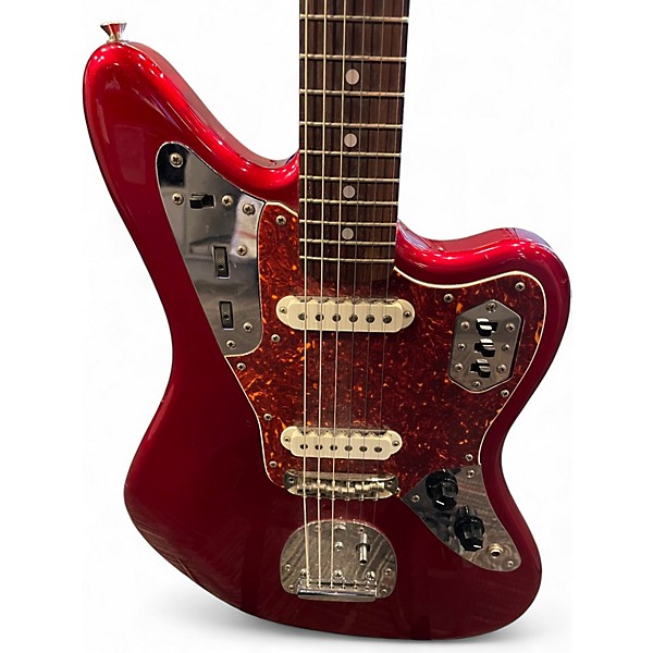 Used Fender Jaguar Candy Apple Red Solid Body Electric Guitar
