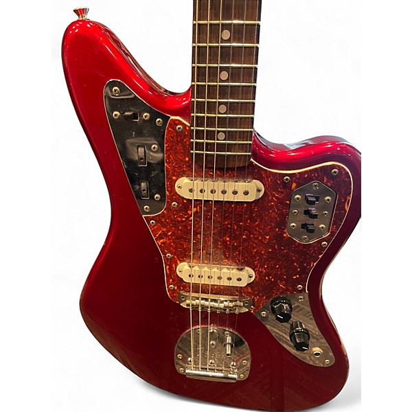 Used Fender Jaguar Candy Apple Red Solid Body Electric Guitar