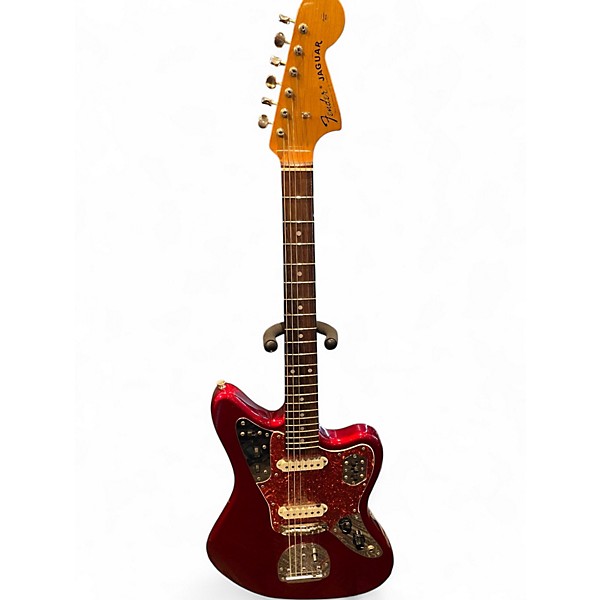 Used Fender Jaguar Candy Apple Red Solid Body Electric Guitar