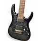 Used Ibanez RGA7QM RGA Series Black Solid Body Electric Guitar