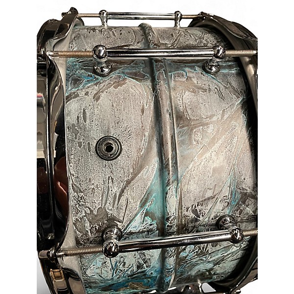 Used 2022 Pork Pie 13in Patina Brass White Drum