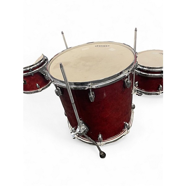 Used Gretsch Drums 6 Piece Catalina Birch Wine Red Drum Kit