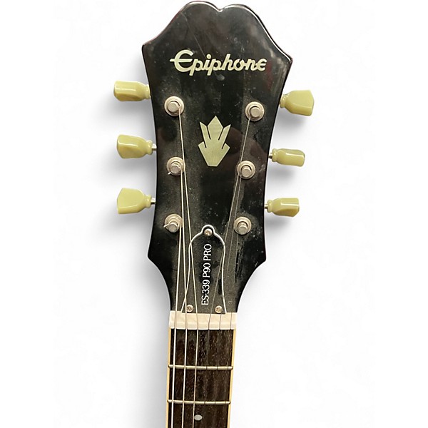 Used Epiphone ES339 P90 PRO Cherry Hollow Body Electric Guitar