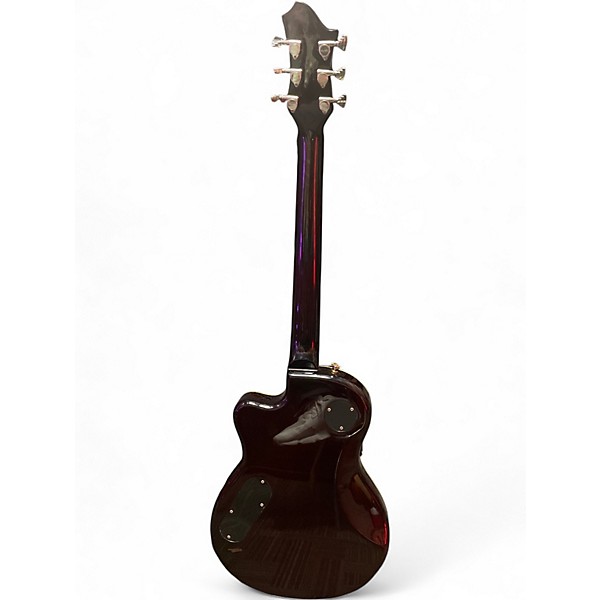 Used Hagstrom D2F Metallic Gold Hollow Body Electric Guitar