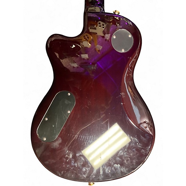 Used Hagstrom D2F Metallic Gold Hollow Body Electric Guitar