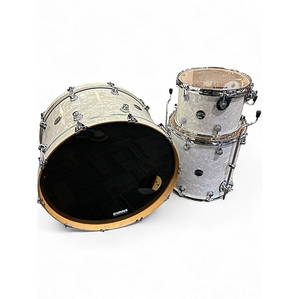 Used 2020 DW 3 Piece Performance Series White Marine Pearl Drum Kit