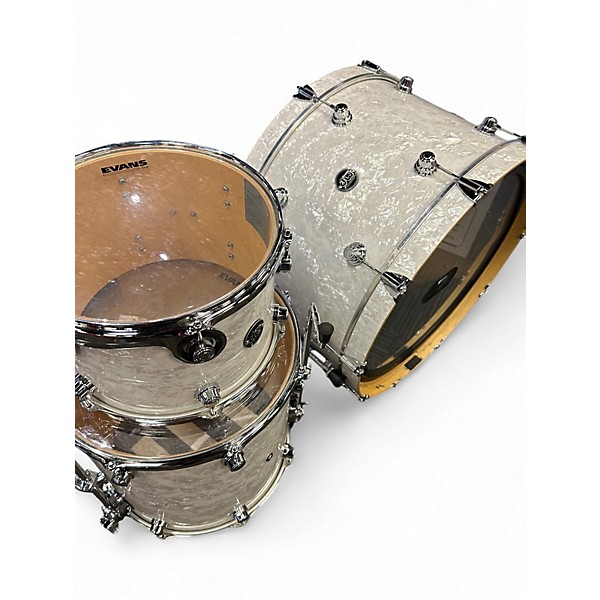 Used 2020 DW 3 Piece Performance Series White Marine Pearl Drum Kit