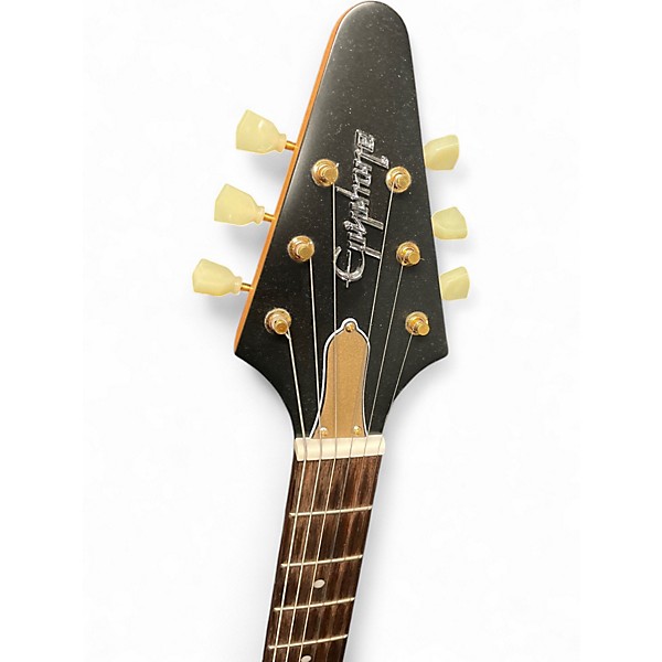 Used Epiphone 1958 Korina Flying V Natural Solid Body Electric Guitar