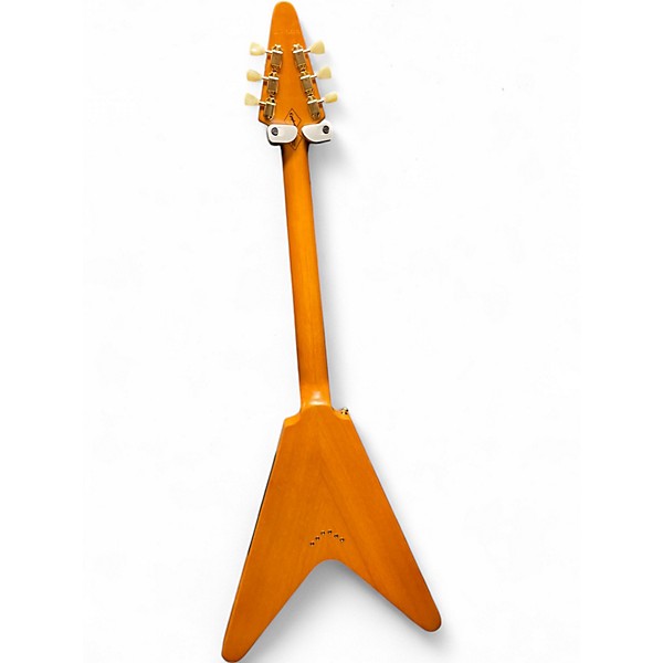 Used Epiphone 1958 Korina Flying V Natural Solid Body Electric Guitar