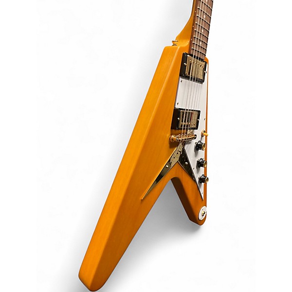 Used Epiphone 1958 Korina Flying V Natural Solid Body Electric Guitar