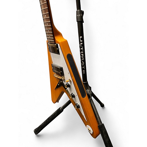 Used Epiphone 1958 Korina Flying V Natural Solid Body Electric Guitar