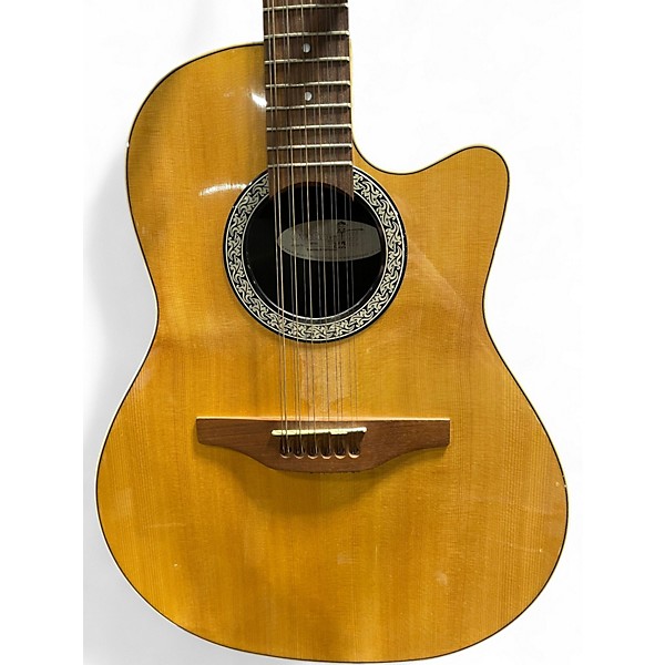 Used Ovation 6751 Standard Balladeer Natural 12 String Acoustic Electric Guitar