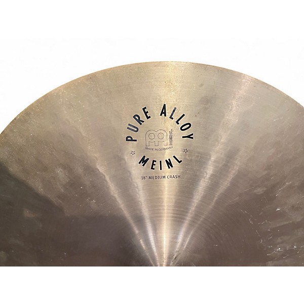 Used MEINL 18in PURE ALLOY MEDIUM CRASH Cymbal