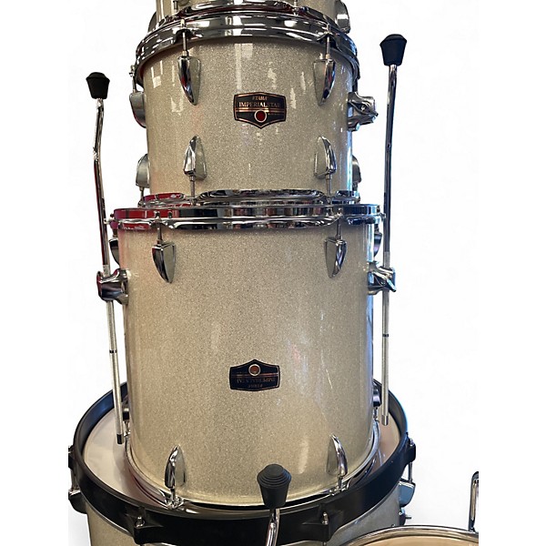 Used TAMA 6 Piece Imperialstar White Sparkle Drum Kit