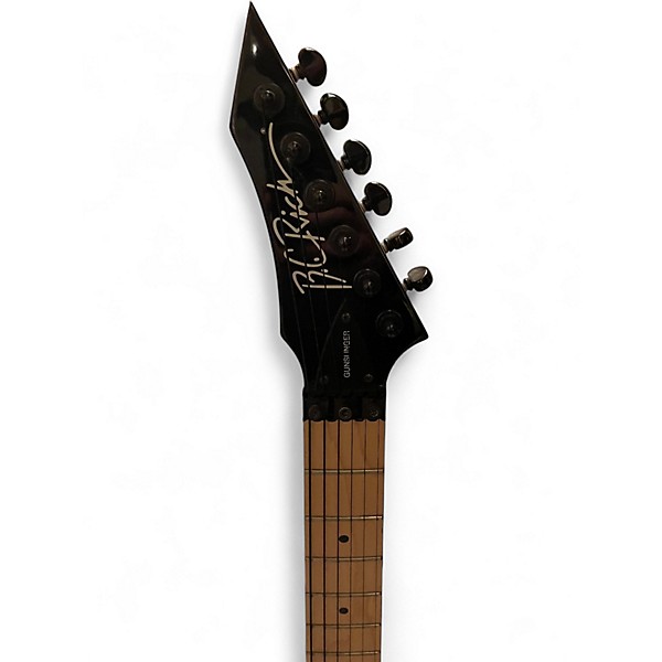 Used B.C. Rich Gunslinger Black Solid Body Electric Guitar