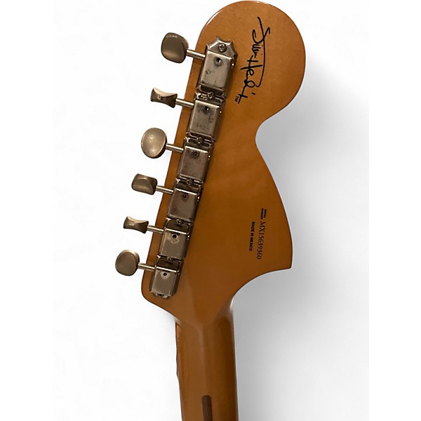 Used Fender Jimi Hendrix Stratocaster Black Solid Body Electric Guitar