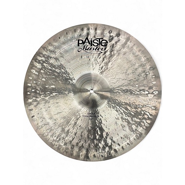 Used Paiste 22in Masters Series Dark Crash Ride Cymbal