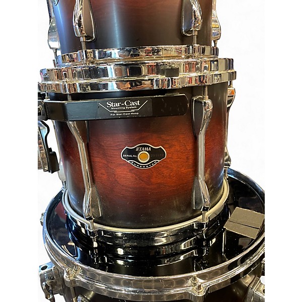 Used Tama 4 Piece Superstar Deep Satin Cherry Burst Drum Kit