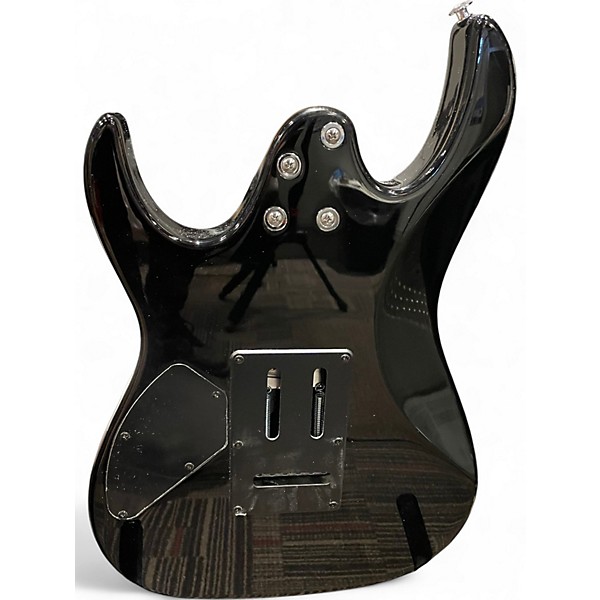 Used Ibanez GRX70QA Trans Black Solid Body Electric Guitar