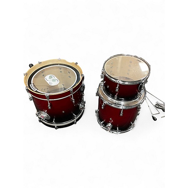 Used PDP by DW 3 Piece Concept Series Red Fade Drum Kit