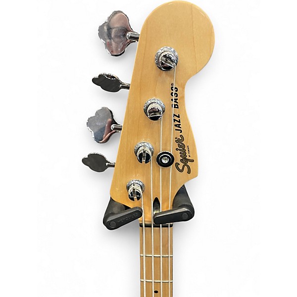 Used Squier JAZZ BASS Black Electric Bass Guitar