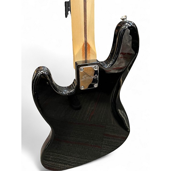 Used Squier JAZZ BASS Black Electric Bass Guitar