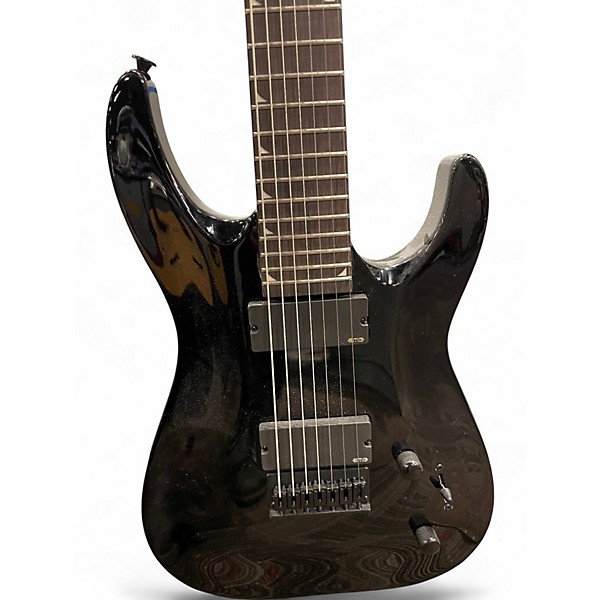 Used Jackson JS22-7 Dinky 7 String Black Solid Body Electric Guitar